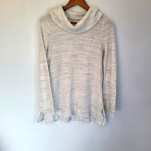 Maeve by Anthropologie | Cowl Neck Gray Gauzey Sweater - Picture 2 of 7